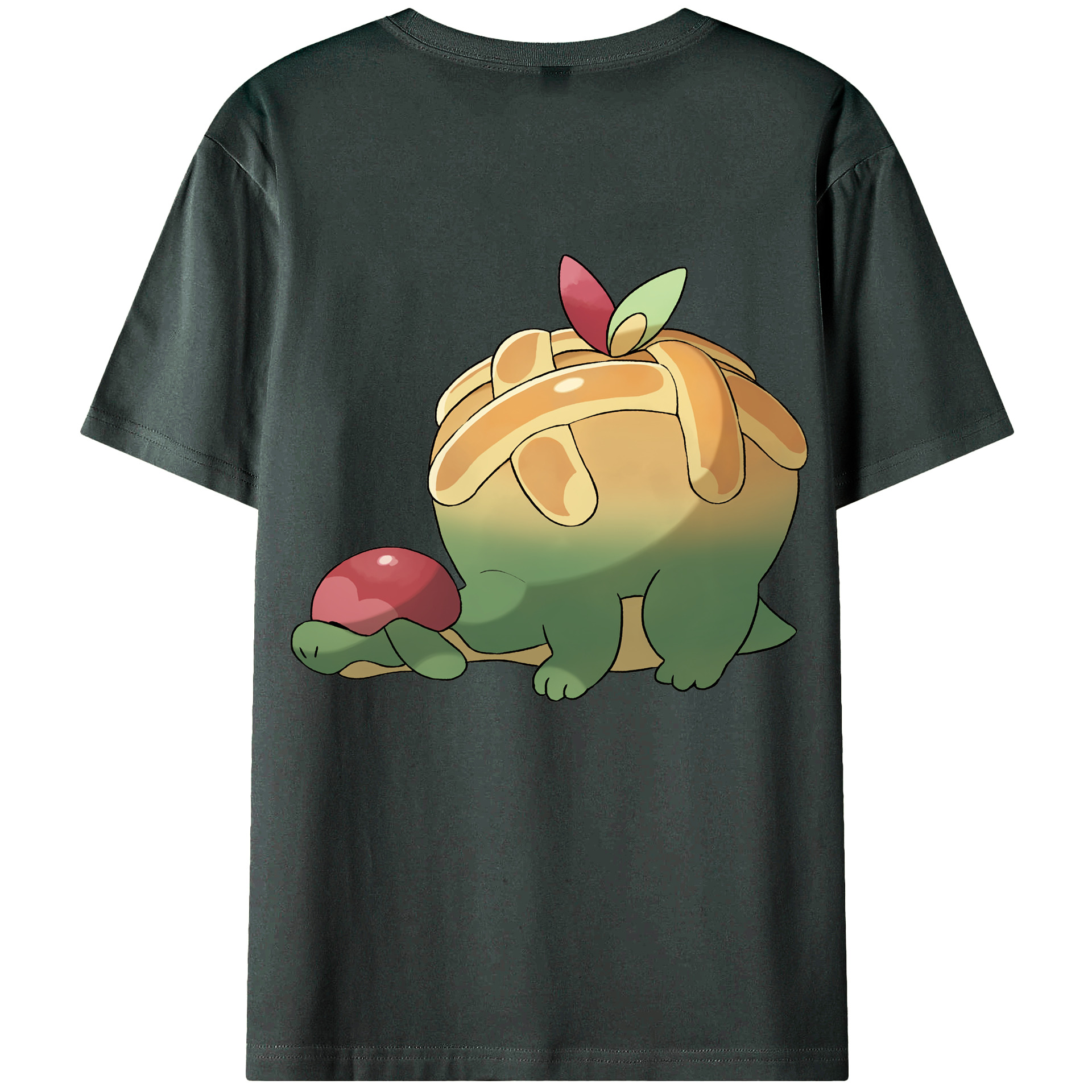 （画像用） ポケットモンスター Pokémon 綿100％ メンズ半袖Tシャツ（バックプリント） 通気性